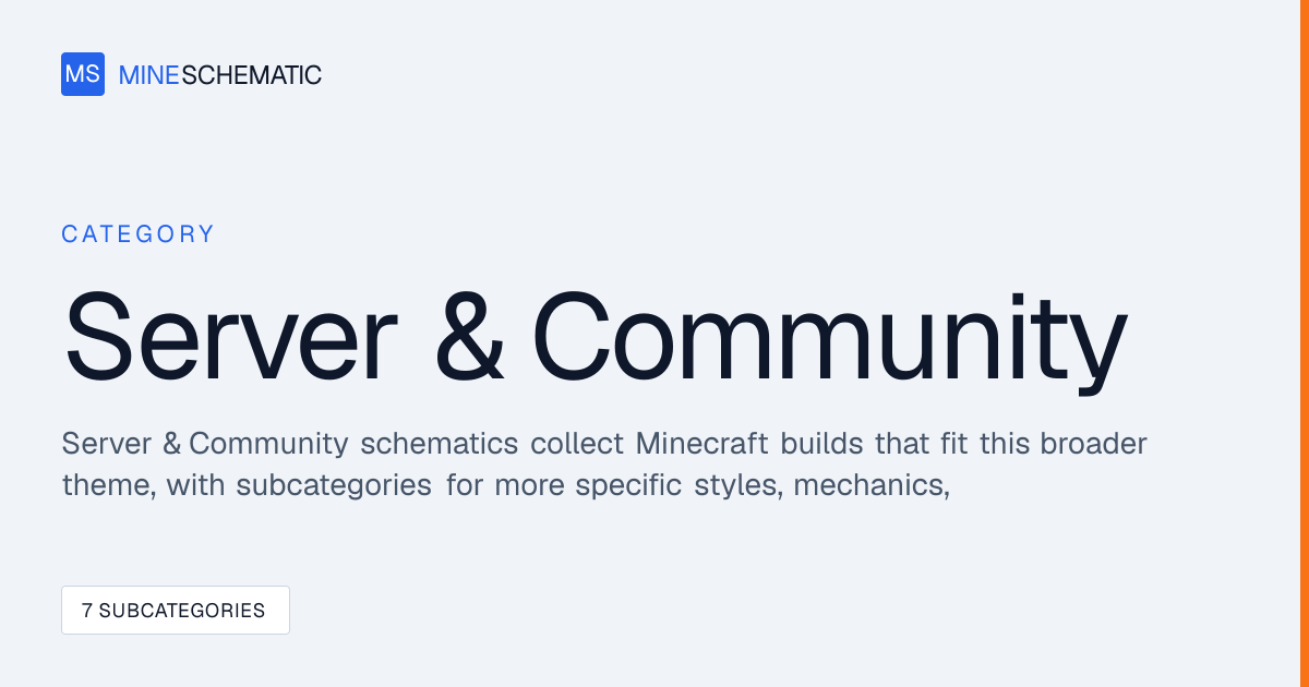 Minecraft Server & Community Schematics | MineSchematic