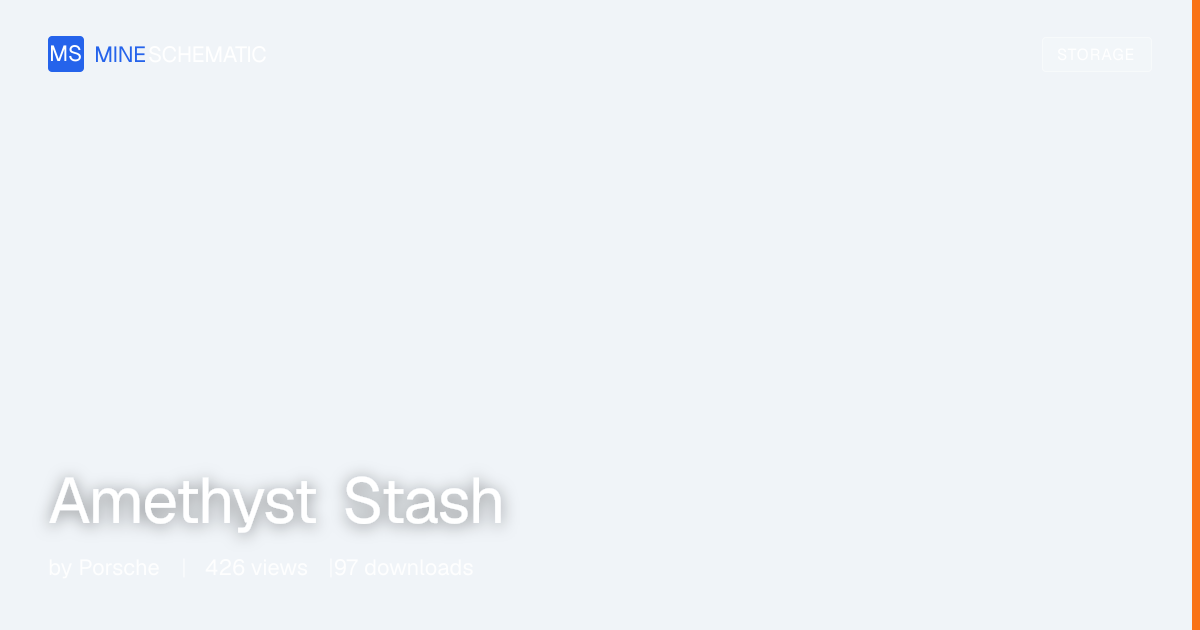 Amethyst Stash - Minecraft Schematic | MineSchematic