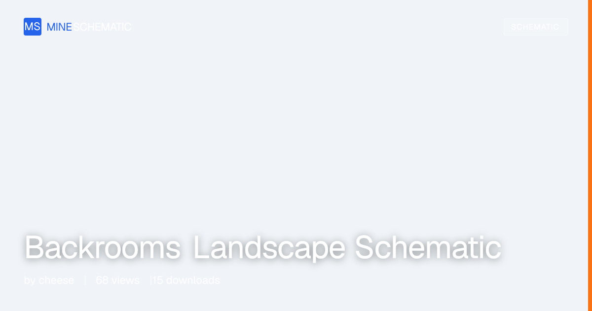Backrooms Landscape Schematic - Minecraft Schematic | MineSchematic