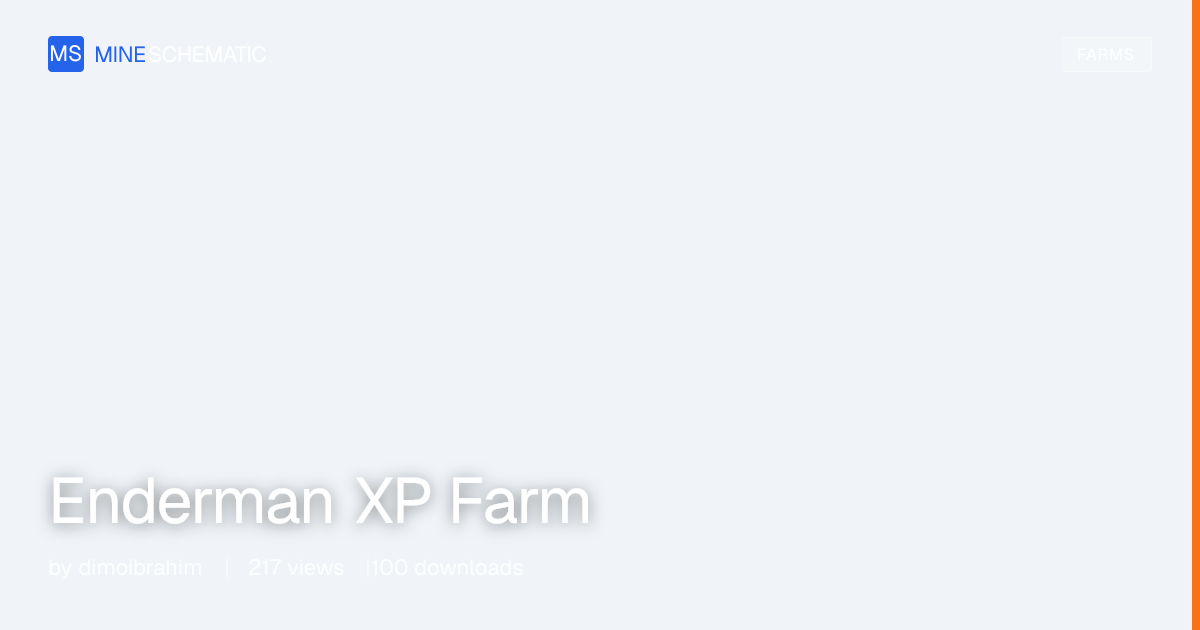 Enderman XP Farm - Minecraft Schematic | MineSchematic