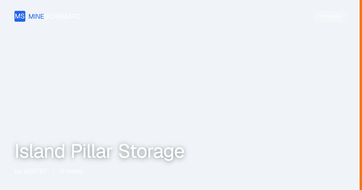 Island Pillar Storage - Minecraft Schematic | MineSchematic