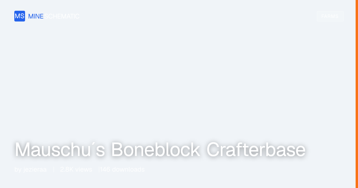 Mauschu´s Boneblock Crafterbase - Minecraft Schematic | MineSchematic ...
