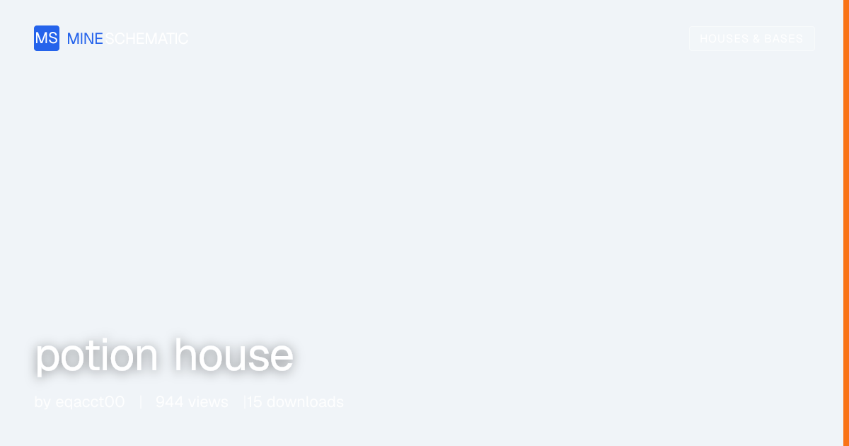 potion house - Minecraft Schematic | MineSchematic