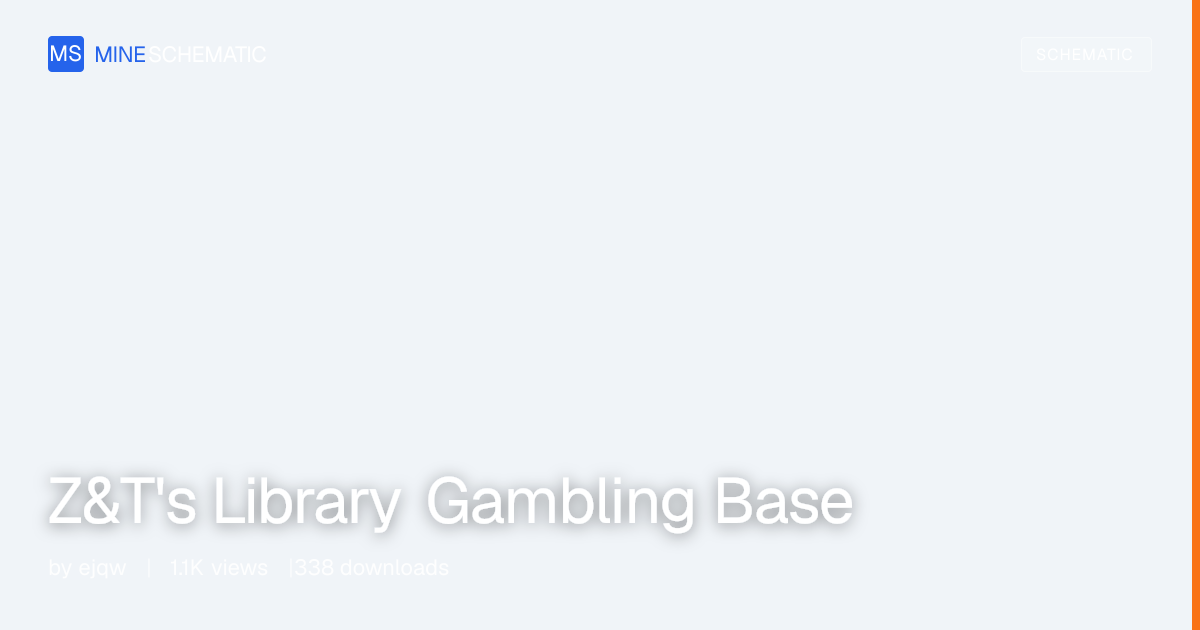 Z&T's Library Gambling Base - Minecraft Schematic | MineSchematic